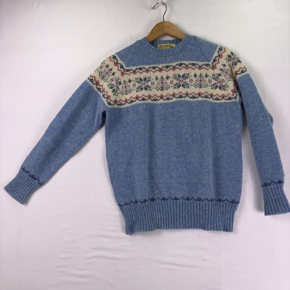 Kiltmaker Wool Crew Sweater Light Blue